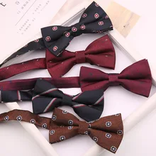

Linbaiway Polyester Pattern Bow Ties for Mens Shirt Bowtie Neckties Wedding Party Business Suits Gravata Women Bowknots Cravats