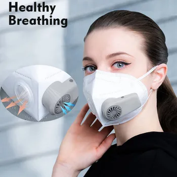 

Adults USB Charging Fan Respirator Set Filter Reusable Anti-Dust Face Wear mascarilla protectora Respirador Respirateur