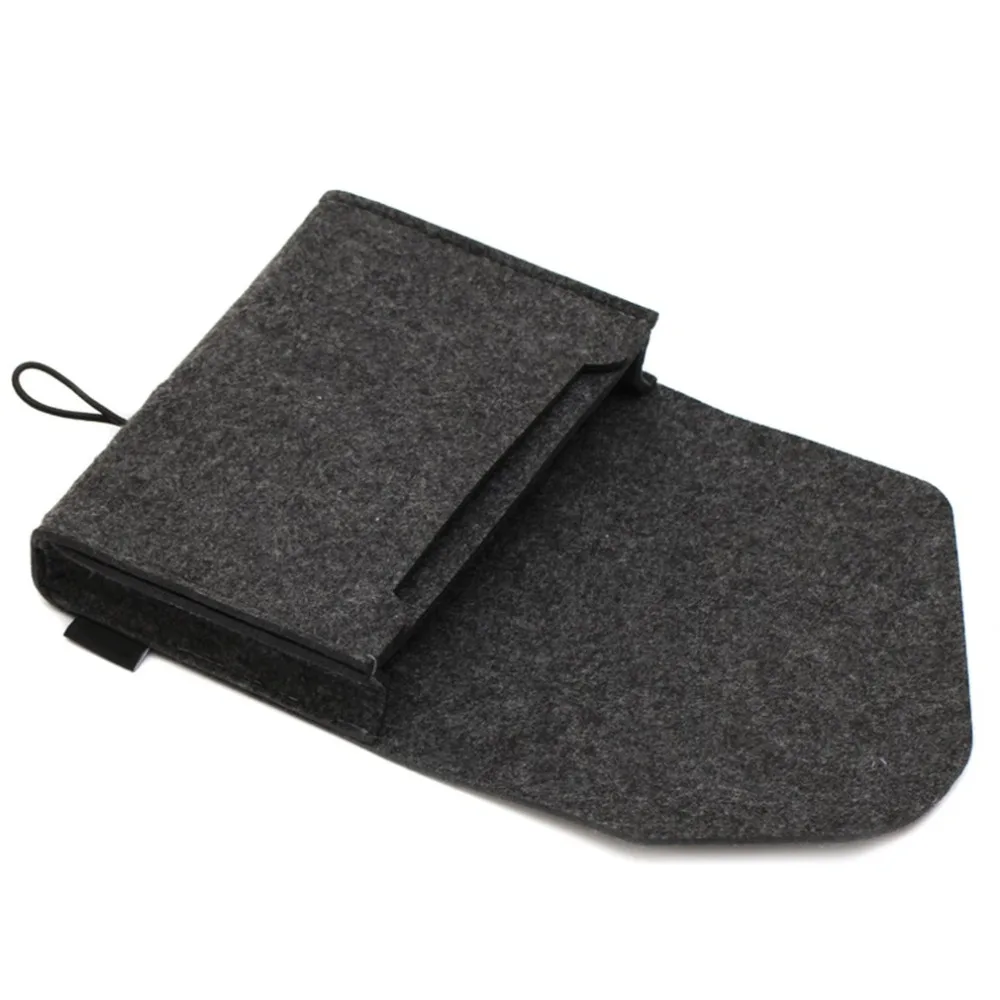

2017 New Fashionable Design Solid Color Power Bank Storage Bag Portable Travel Felt USB Data Cable Earphone Organizer Bag