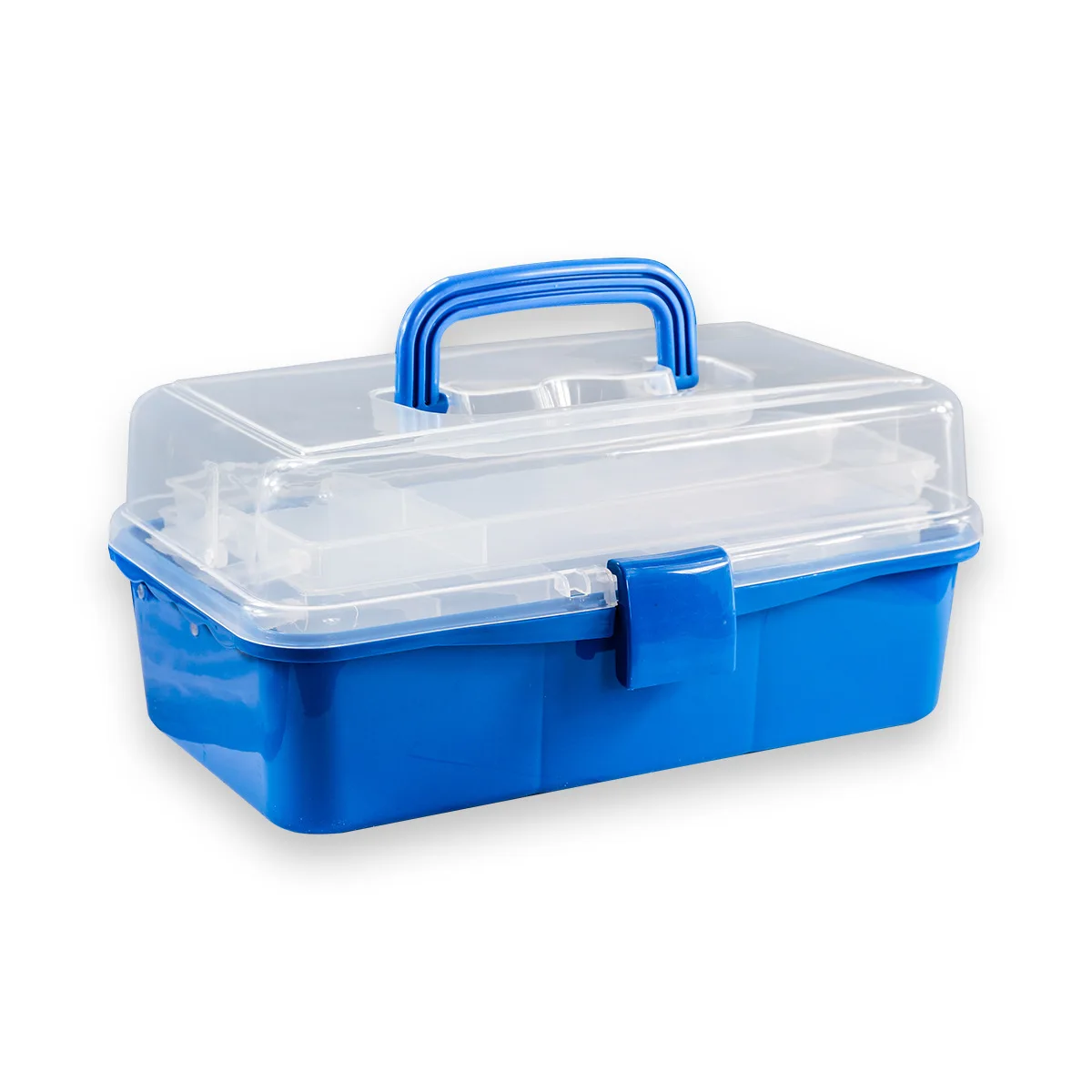 

Yi nicety Fine Art Toolbox Young STUDENT'S Three Layer Plastic Storage Multi-functional Paint Box Transparent natural detox jia