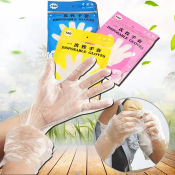

100pcs/pack Industrial Medical Gloves Clear Cleaning Disposable Gloves 100 Pcs Food Service Health Care Tool 20 bags wholesale