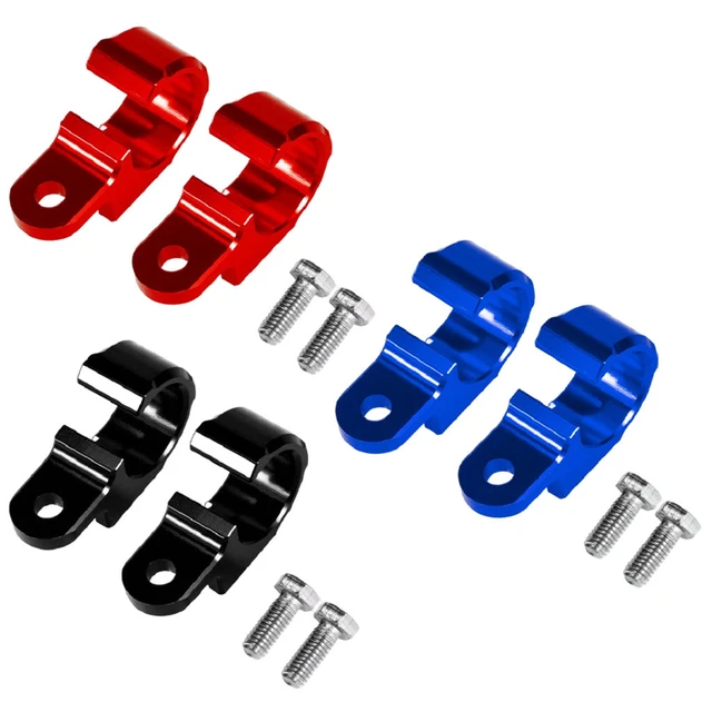 Set von 2 Motorrad Metall Bremsleitung Kabel Clamp Clip Halter, Robust  Ersatzteile - AliExpress