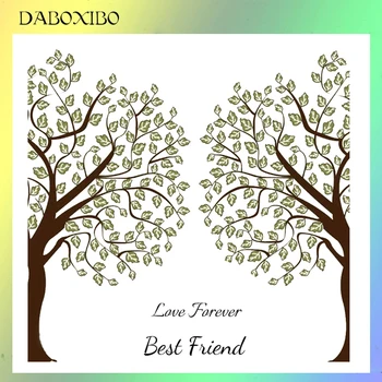 

DABOXIBO Love Farever Clear Stamps For DIY Scrapbooking/Card Making/Photo Album Silicone Decorative Crafts 13x13