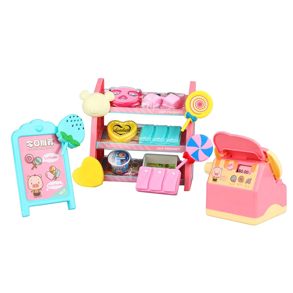 Ребенок ролевая игра Кухня игрушки Пособия по кулинарии Кухня мини Playset кукольный домик в магазин классические Обучающие игрушки M50
