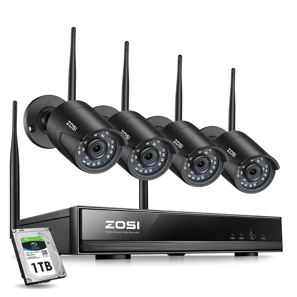 ZOSI 1080P H.265 8 kanałowy bezprzewodowy WiFi CCTV IP z wifi filtr podczerwieni Nightvision System kamer bezpieczeństwa P2P zestaw monitoringu NVR dysk twardy ZOSI 1080P H.265 8 kanałowy bezprzewodowy WiFi CCTV IP z wifi filtr podczerwieni Nightvision System kamer bezpieczeństwa P2P zestaw monitoringu NVR dysk twardy