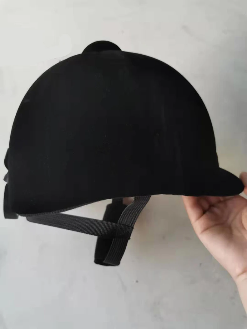 Children Horse Riding Helmet Classic Velvet Equestrian Kids Equipments Safe Cap Cheval Knight Car Motorcycle Protecting Helmet