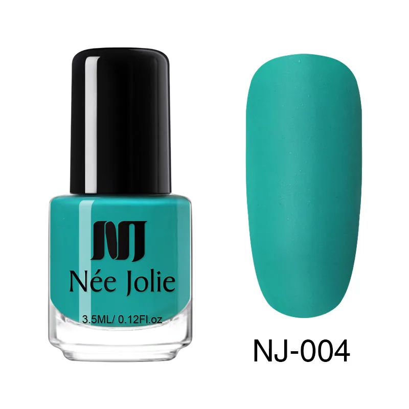 3.5ml Matte 04 Лак для ногтей NEE JOLIE, кофейный, серый, красный, серия Nail Varnich, чистый цвет, лак для ногтей, лак, украшение, 3,5 мл - Цвет: 3.5ml Matte 04