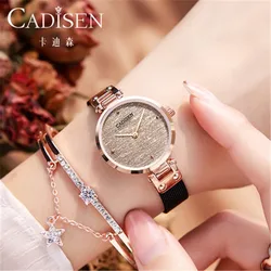 2024 NEW CADISEN New Women Gift Fashion Brand Quartz Wristwatch Ladies Luxury Rose Gold Watch Female Waterproof Watch Sapphire