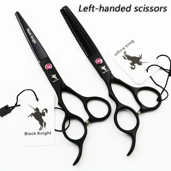 

6 Inch Professional Hair Scissors Left Handed Scissors Barber Sets Shears Hairdressing Salon Tools Black Style