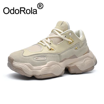 

Chunky Sneakers Genuine Leather Mens Womens Casual Shoes Plus Size 35-47 Designer Platform Shoes Brand Superstar Sports Shoes