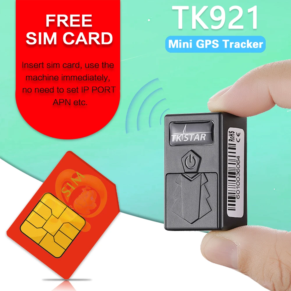 Мини gps трекер для автомобиля TK921 GPS устройство отслеживания истории