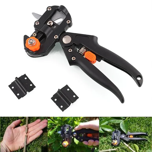 Grafting Tool Tree Cutting Shears Shear Garden Fruit Tree Cutting Tool Portable Professional Prune Pruning with 2 Blades