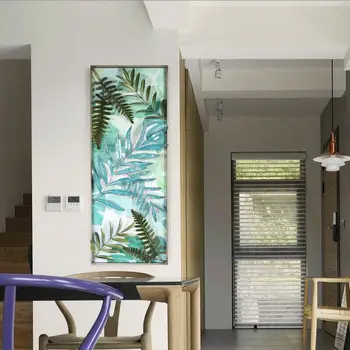 

Plant Wall Hanging Decoration Home Livingroom Wall Mural Ornaments Hotel Porch Wall Sticker Pendant Crafts Wrought Iron Modern