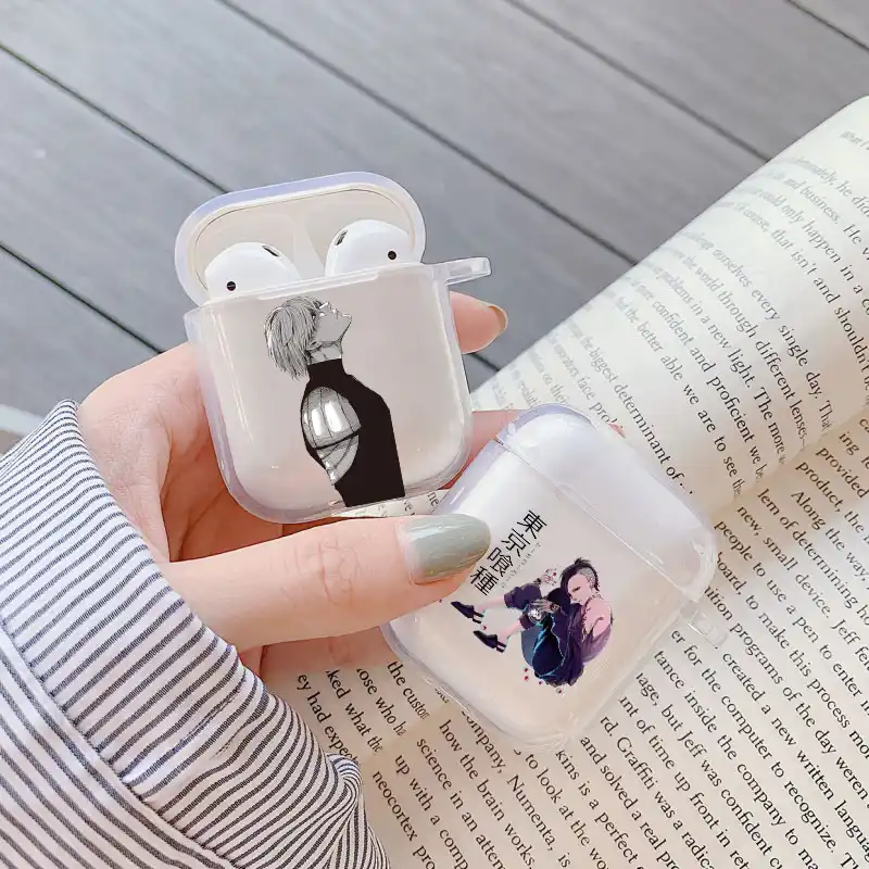日本アニメ悪魔東京グール日本airpodsため2 1ケース用ポッドクリアかわいいソフトtpuケースfundas Coque Earphone Accessories Aliexpress