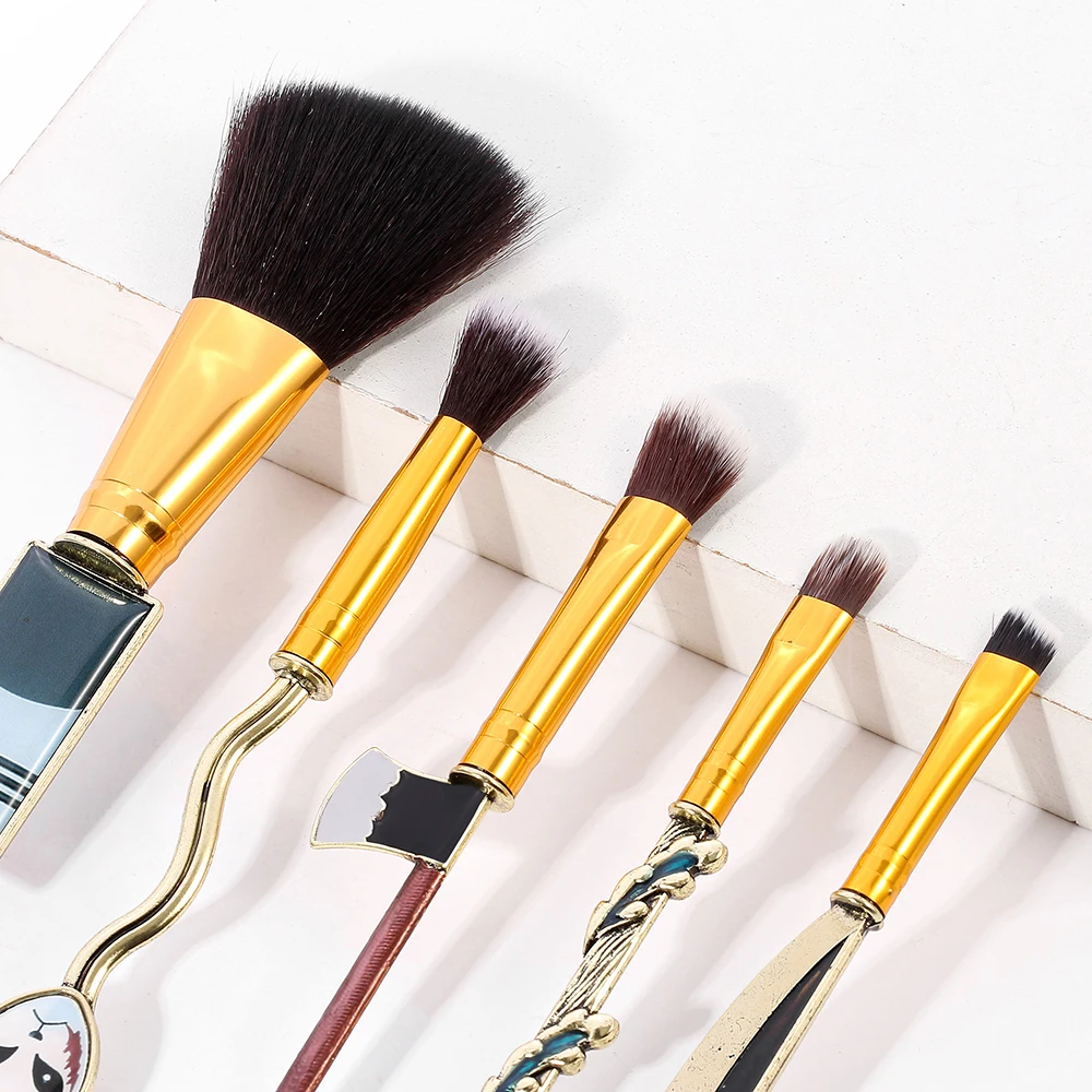 Makeup Brush Set Classic Anime Demon Slayer Makeup Brush Face Cosmetic Powder Highlight Blending Eyebrow Eyeshadow Brush Kit Eye Shadow Applicator Aliexpress
