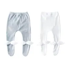 Эластичные лосины Брюки для маленьких девочек; сезон весна-осень; детские вязаные брюки для малышей; штаны; леггинсы; колготки для малышей