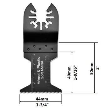 

1-3/4 inch Saw Blades Supplies 15pcs Black Oscillating Wood Soft Metal