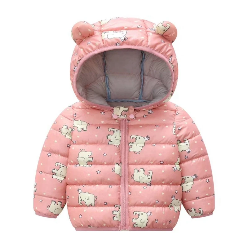 COOTELILI Cute Dinosaur Winter Parkas Kids Jackets For Baby Girls Boys Clothes Thick Cotton Children's Coat Baby Outerwear  (4)