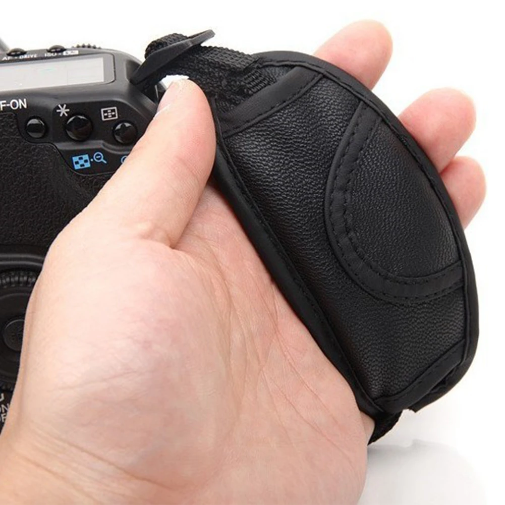 Универсальный для DSLR камеры Регулируемый Черный Прочный ручной вязки Нескользящие из искусственной кожи Аксессуары для переноски ремешок