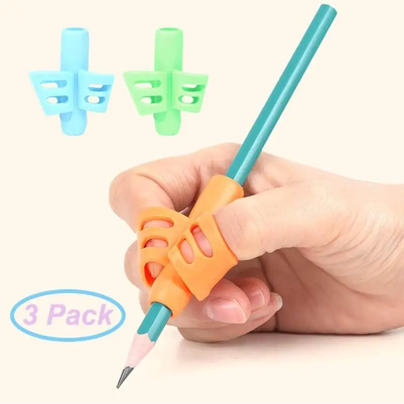 3pcs/Set Pencil Holder Tools Pencil Grips Two Finger Pen Holder Posture Correction Tools