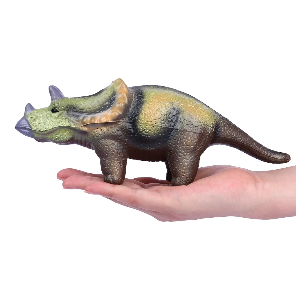 Jumbo Dinosaur Squishies замедляющий рост крем милый гигантский животные Трицератопс мягкая сжимающая Ароматизированная Изысканная игрушка детский подарок на день рождения