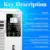 Настольный Кондиционер воздуха 1100W 110V/AC Cold/Heat dual use 24-hour timer 2 gear lighting LED control panel With remote control