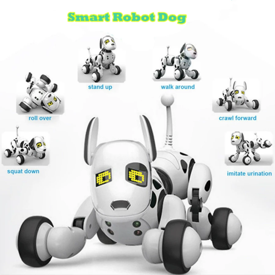 

Remote Control Toy Dog Electronic Pet Smart Robot Kids Toys 2.4G Wireless Robot Kit Toys for Children Fingerings