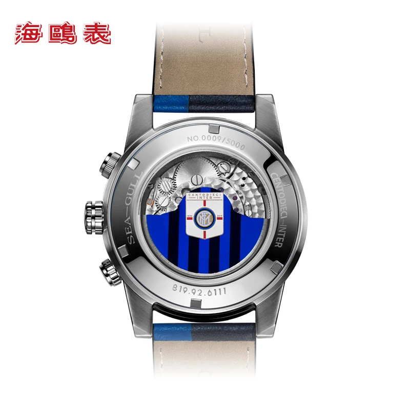 Часы с Чайкой автоматические механические часы Inter Milan limited edition несколько часовых поясов Календарь Неделя черные