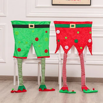 

Santa Claus Christmas Dinner Table Chair Back Covers Xmas Christmas Decorations For Home New Year Decor