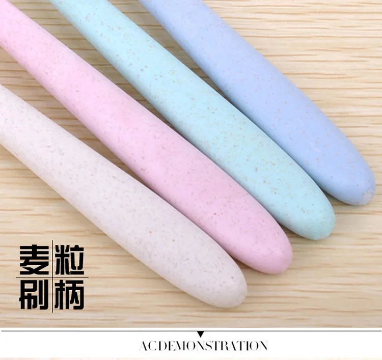 Kent Wheat Straw Toothbrush Adult Color Soft Bristle Fine Slice Gum Care Household Family Pack Tube Portable Travel Pack