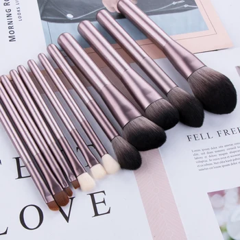 

12Pcs Beauty Makeup Brushes Set Cosmetic Foundation Powder Blush Eye Shadow Lip Blend Make Up Brush Tool Kit