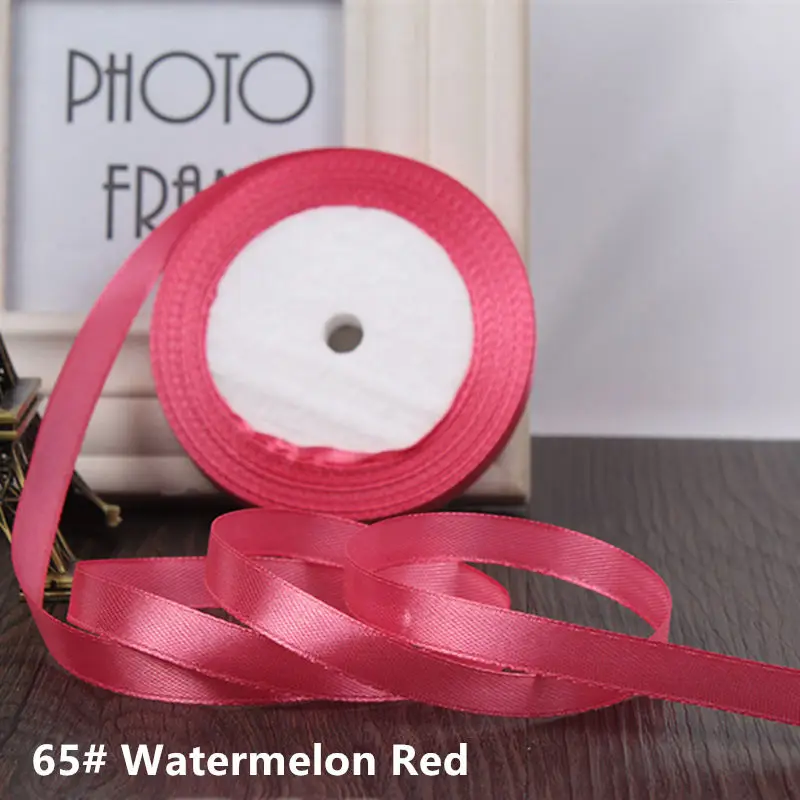 Elegant 25-Yard Grosgrain Satin Ribbon for DIY Wedding & Christmas Decorations, Crafting, Gift Wrapping, and Bow Making – 6mm to 50mm Width
