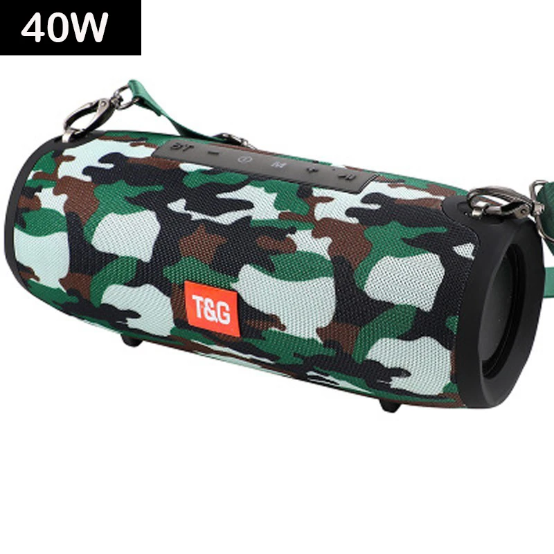 TG118 camouflage TG118 40 Вт Bluetooth динамик портативный динамик звуковая панель для компьютера музыка Playe центр Boom Box Bluetooth колонка FM радио tf aux - Цвет: TG118 camouflage