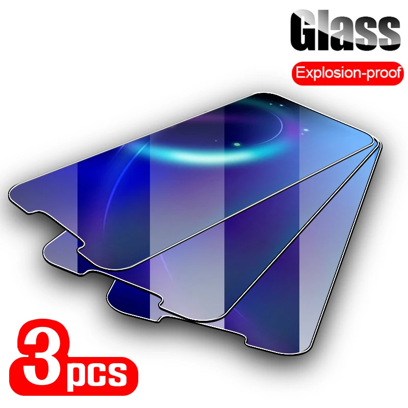Стекло закаленное для Vivo Y7S/Z1 Pro 3 шт. протектор экрана Y97 Y93 Y81i Y7S Y73 Y71 Y69 Y67 Y66 Y55 Y53 Y51