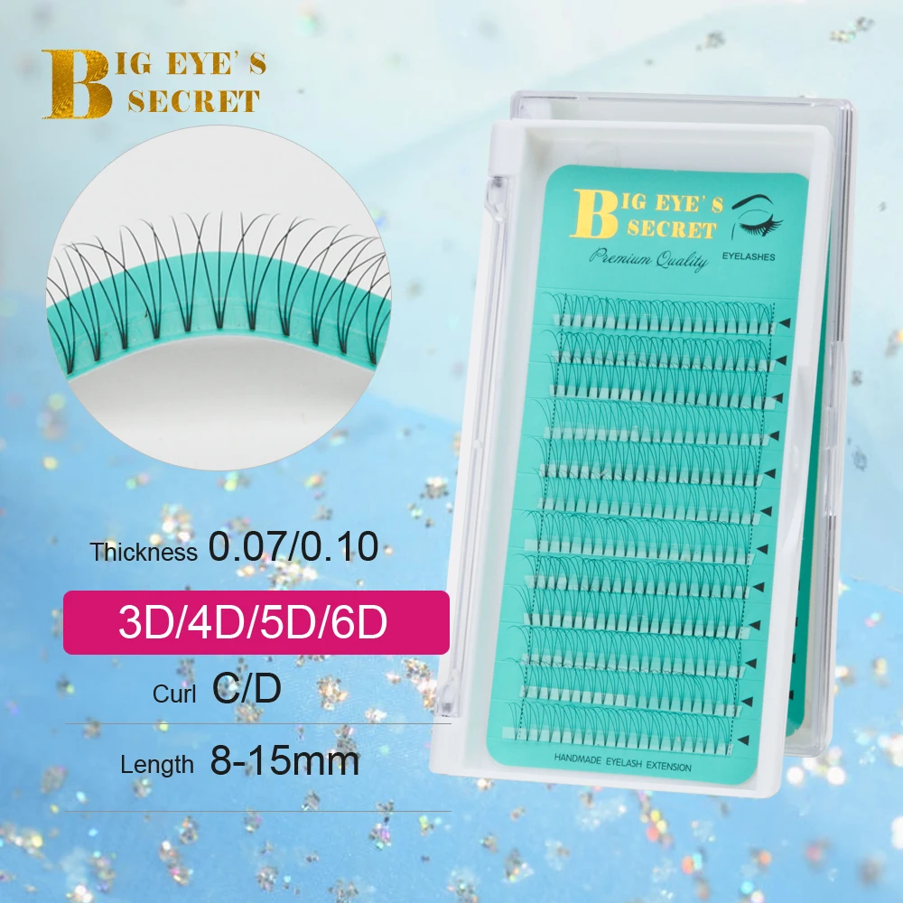 

Big eye's secret Camellia False Eyelashes Premade Fans handmade mink Lashes Extension Natural Eye Lashes Eyelashes Extension