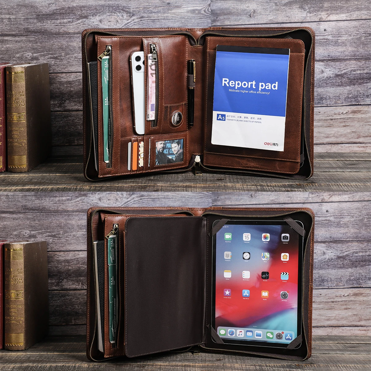 Família de Contato-carteira de Couro para Ipad Ipad Air 10.9 Case Air Air Ipad Pro 11 Pro 10.5 Cover 7th 8th 9th 10th Generation - Imagem 6