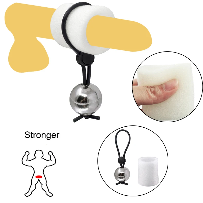 4-Sizes Male Penis Ball Trainer Weight Hanger Stretcher Extender Exercise  Device