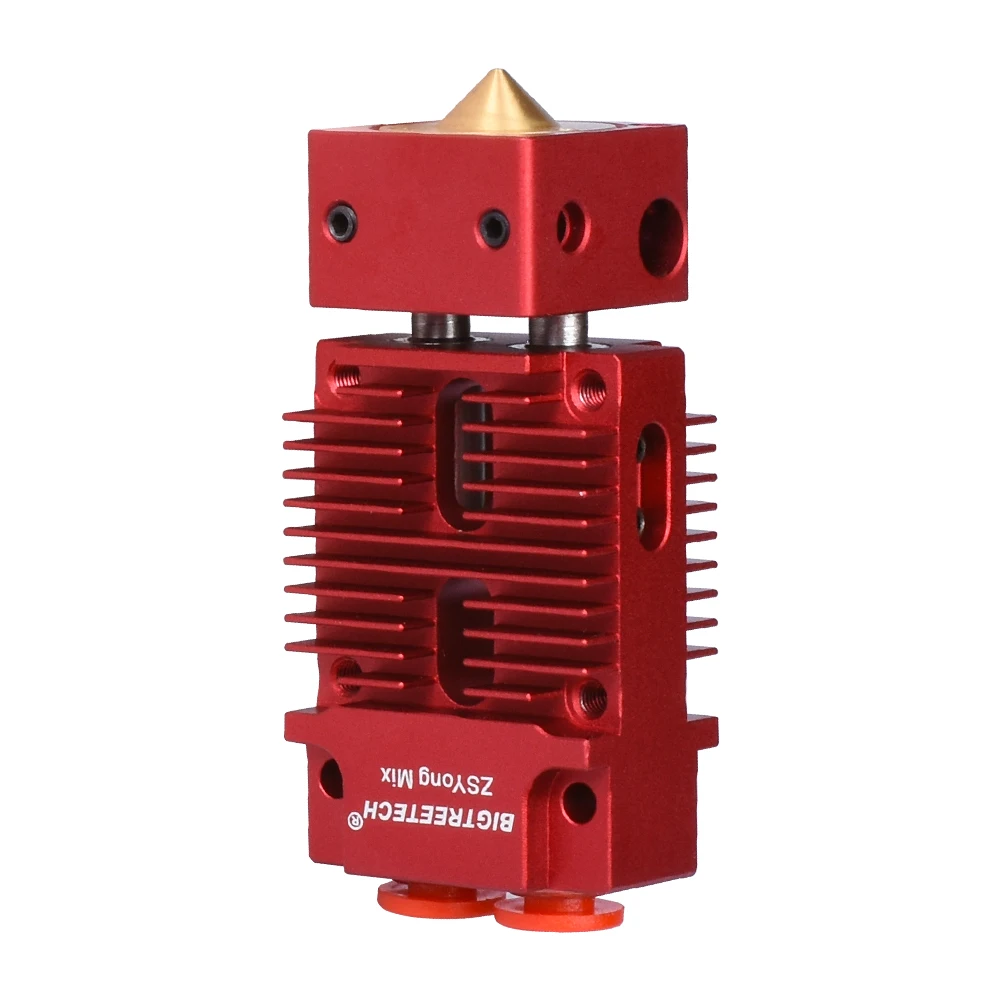 BIGTREETECH смешанные цвета 2 в 1 из Hotend 1,75 мм 12 В/24 В для 3d принтера MK8 Titan Bowden подача на экструдер накаливания j-головка тефлон