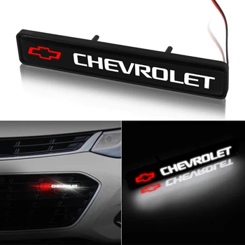 

1pcs Car ABS Chrome Front Hood Grille Lamp LED Decorative Light for Chevrolets Cruze Captiva Lacetti Aveo Niva Trax Onix Gadgets