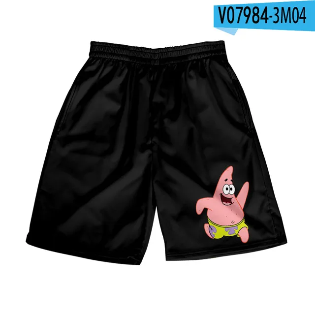 3D Anime Patrick Star Board Shorts Trunks Summer New Quick Dry Beach Swiming Shorts Men Hip Hop Short Pants Beach clothes casual shorts
