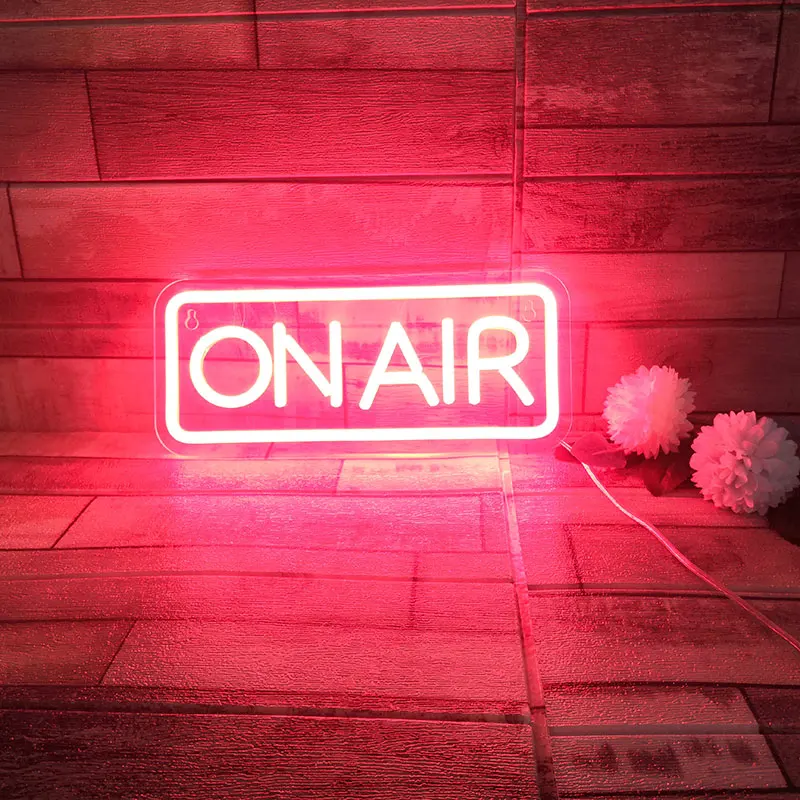 

Неоновая вывеска «ON AIR», светодиодный светильник на заказ, розосветильник неоновое украшение для дома, комнаты, настенное украшение, Ins декор для магазина
