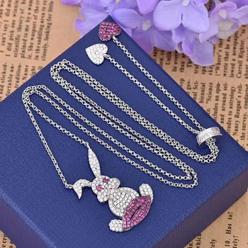 

high quality original silver color necklace A Monaco style brand design ladies fashion jewelry birthday party gift