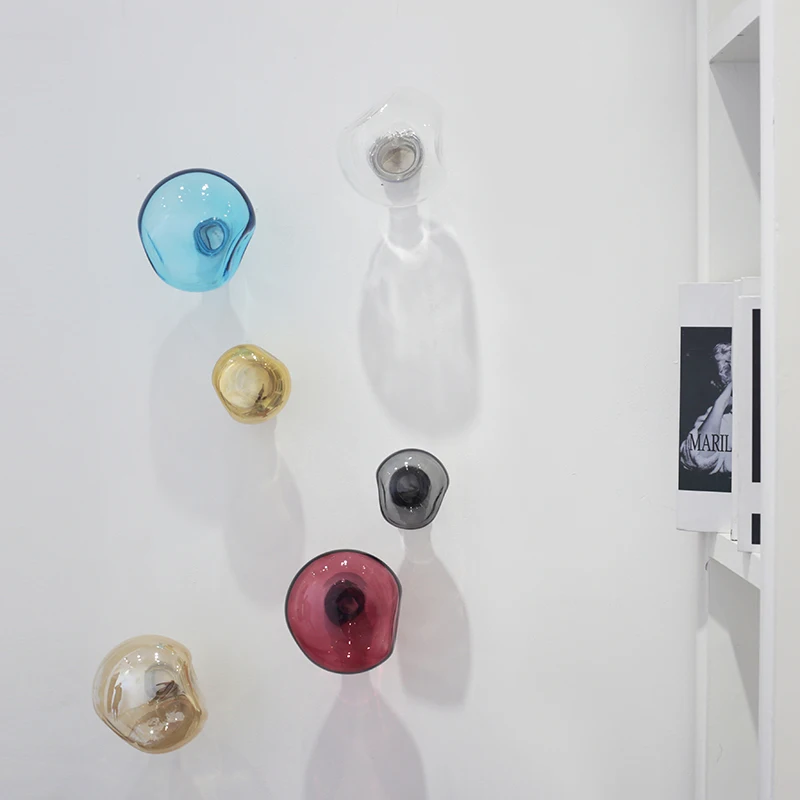 Creative Glass Decorative Robe Hooks/Wall Robe Hooks Coat Hanger Door