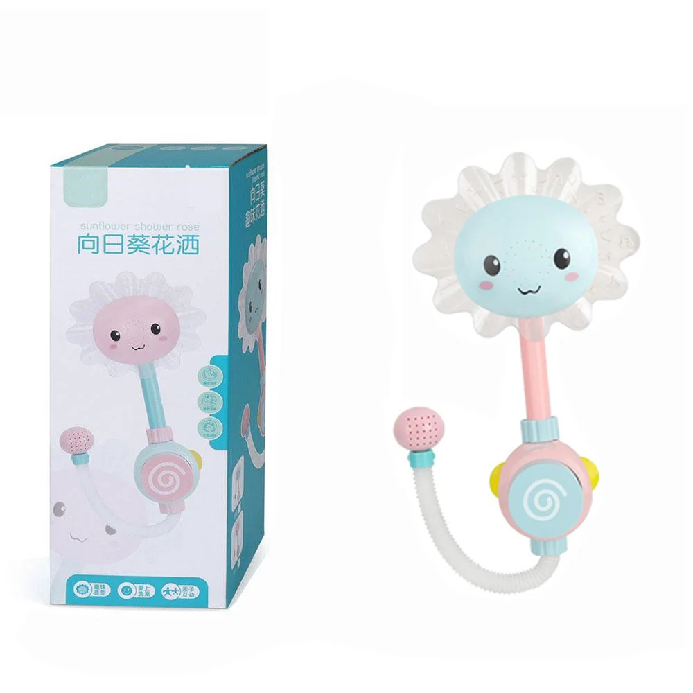 Blue-color box Aby для ванной игрушечный детский душ, Подсолнух, детские игрушки для воды, Ванна, Душ для купания, спрей для воды, игры, игрушки для ванной, для детей - Цвет: Blue-color box
