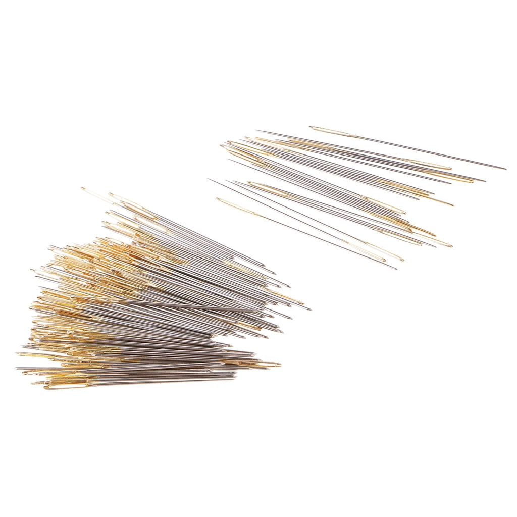 120Pcs Large Eye Blunt Needles Thread Yarn Knitting Tapestry Needle Metal Embroidery Darning Craft Sewing Needles #26 #28