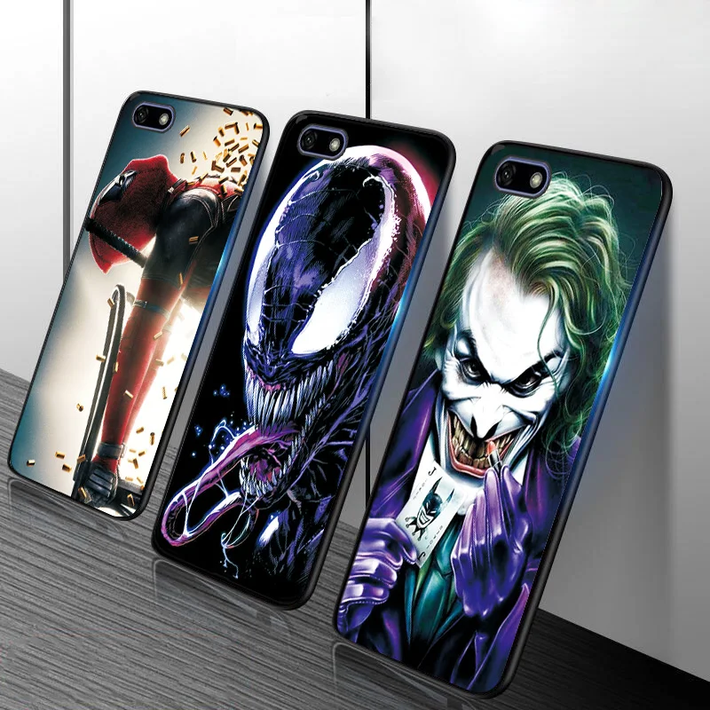 Черный ТПУ чехол Marvel с Мстителями для huawei Y5 Lite, чехол для телефона Honor 7A 5,4", Чехол s Honor 7 S, чехлы для телефонов Y5 Prime, чехол