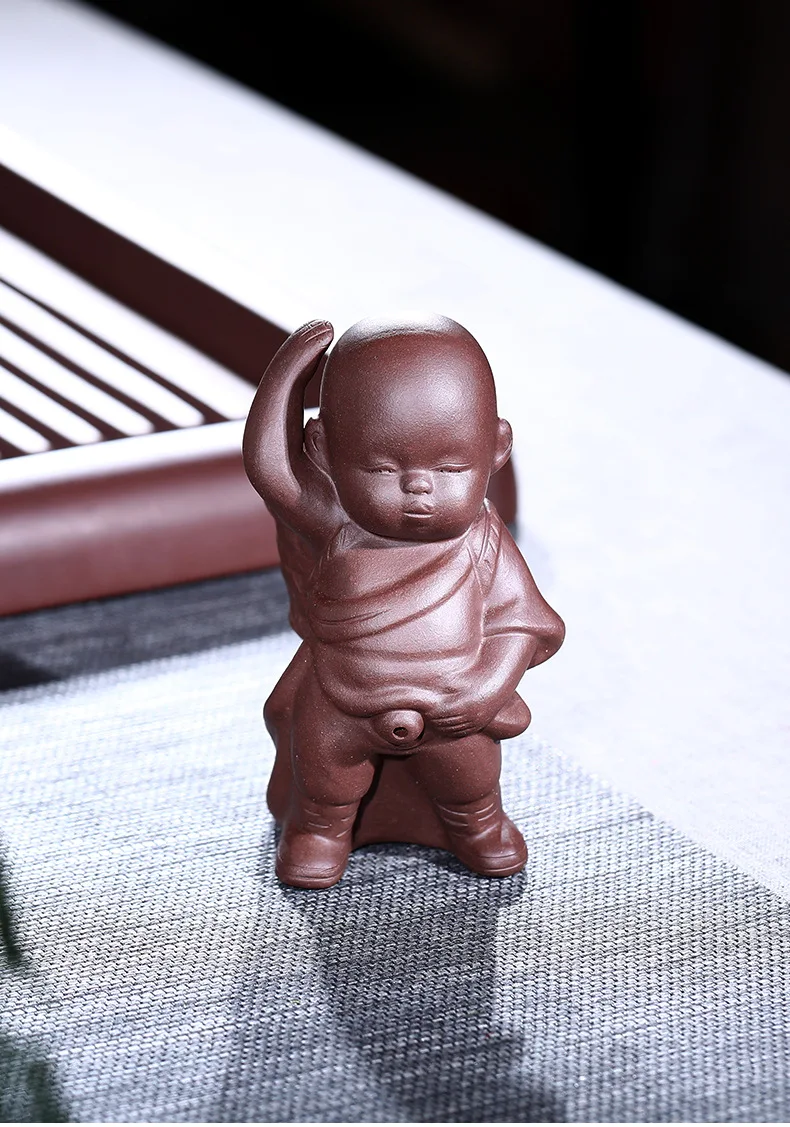 Clay Tea Ornaments Pee Boy Decoration Wholesale Manufacturers Direct Selling a Generation of Delivery Household Tea Set Customiz