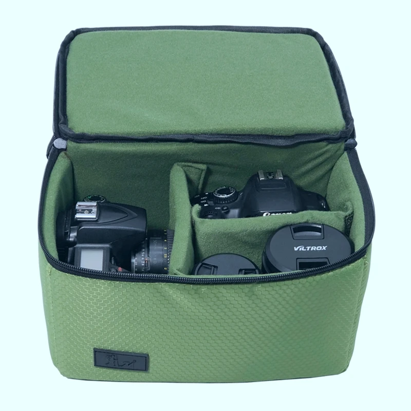 Усовершенствованная водонепроницаемая сумка с ромбовидной решеткой для цифровой зеркальной фотокамеры, мягкая вставка для фотографии, внутренняя сумка, чехол для видеокамеры Canon