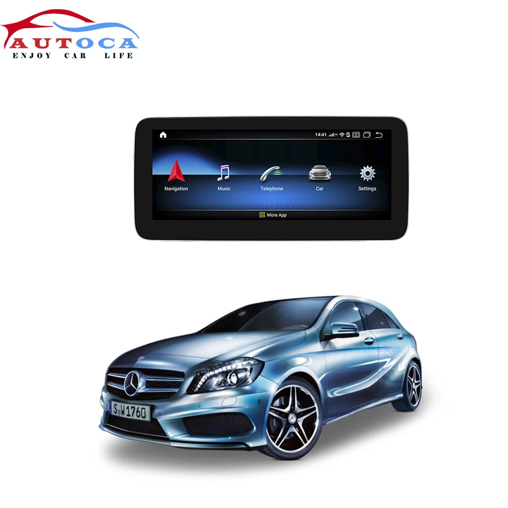 8 ядерный 4G 10,2" Android 9 дисплей для MERCEDES BENZ класс W176- навигационное Радио Стерео тире мультимедийный плеер carply