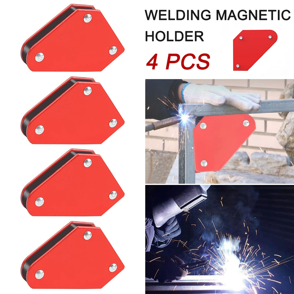 4pcs 9LB Angle Soldering Locator Magnetic Magnet Corner Arrows Welding Tool Kit 4pcs 9LB Angle Soldering Locator Magnetic Magnet Corner Arrows Welding Tool Kit